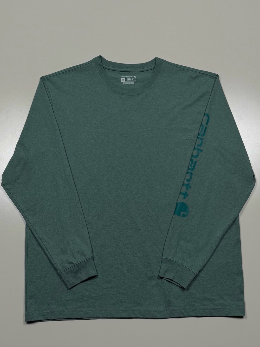 Carhartt Loose Fit Logo Sleeve Long Sleeve T-Shirt Green Men’s XL